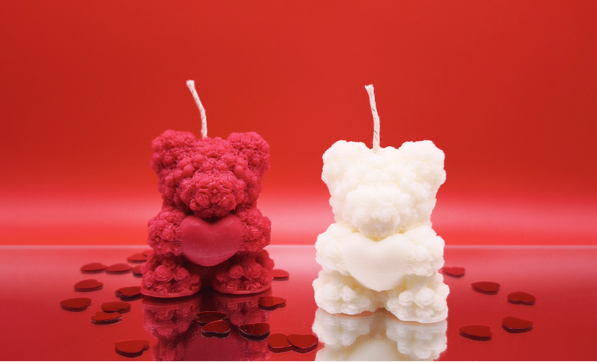 Valentine's Candle Set TEDDY
